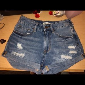 Bullhead Denim Co High Rise Jean Shorts